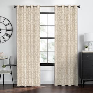 Constellation Polyester Light Filtering Window Panel - 52 in. W x 63 in. L in Linen