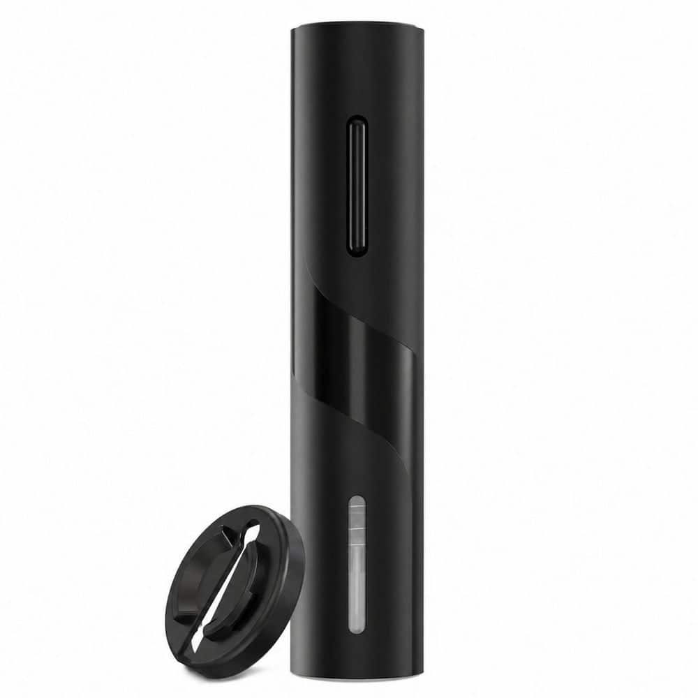 Black Electric Wine Bottle Opener with Foil Cutter, One-Button Automatic Corkscrew for Traditional Bottles price history on PriceWatchPro