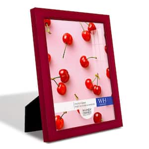 Woodgrain 8 in. x 10 in. Cherry Red Picture Frame