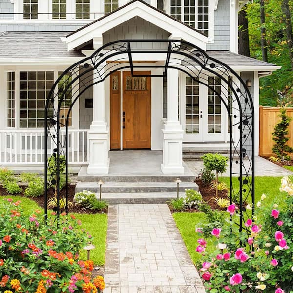 98.4 in. x 74.4 in. Garden Arbor,Metal Garden Arch,Decor Garden