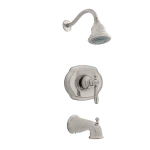 Lyndhurst Single-Handle 3-Spray Tub and Shower Faucet in Brushed Nickel