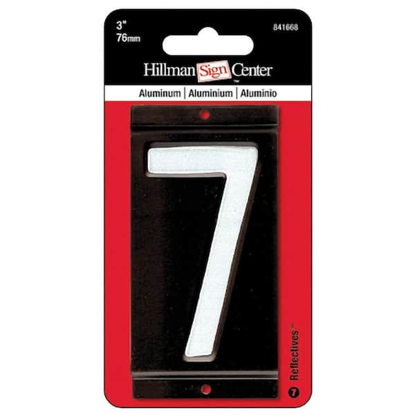 Hillman 3 in. Aluminum Number 7