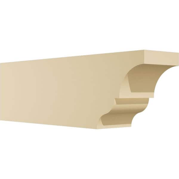 Ekena Millwork Standard Asheboro 4 in. W x 6 in. H x 20 in. D Signature Urethane Rafter Tail Outlooker