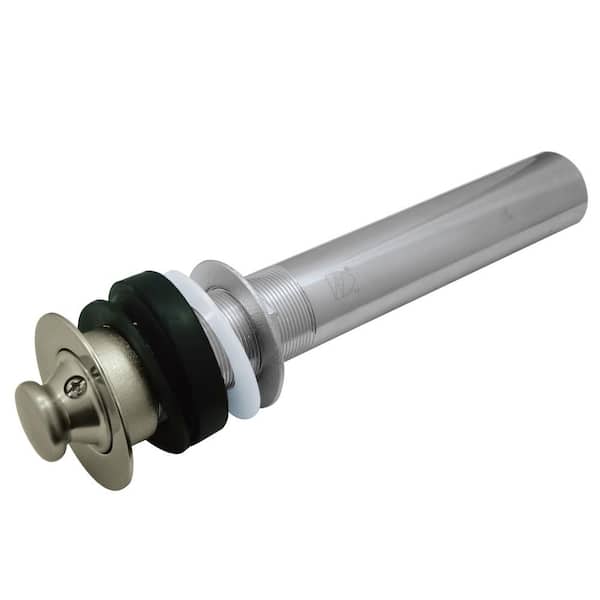 Kingston Brass Trimscape 17-Gauge Lift and Turn Sink Drain without Overflow in Brushed Nickel