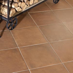 Cotto Nature Square 14 in. x 14 in. Glossy Siena Porcelain Floor Tile (10.76 sq. ft./Case)