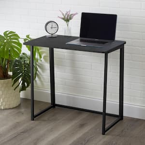 Foldable 17.7 in. MDF Board Grey Desk