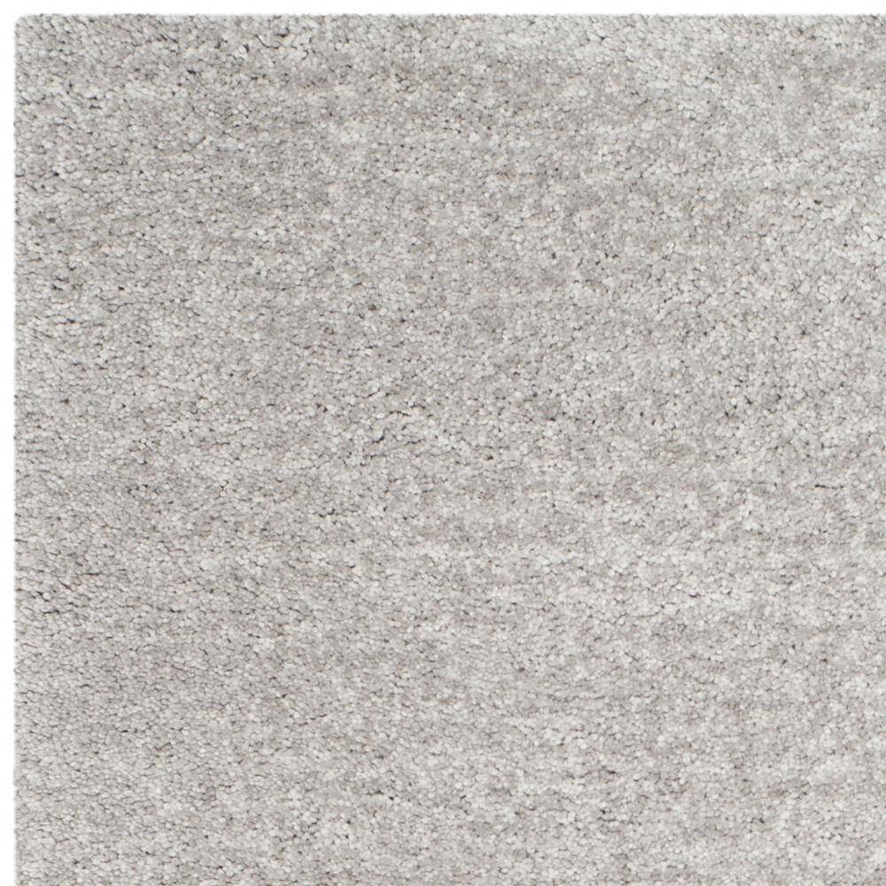 Luxe Silver Shag 5' x 8' Hand-Tufted Rectangular Area Rug