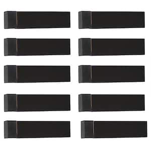 DSIX 2-7/8 in. L, 3/4 in. Dia Oil Rubbed Bronze Stainless Steel Square Wall Mount Door Stop (10-Pack)