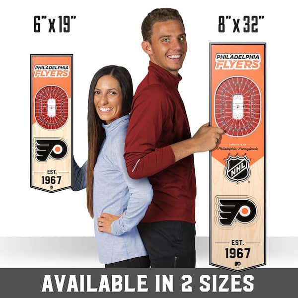 8 x 32 NHL Philadelphia Flyers 3D Stadium Banner