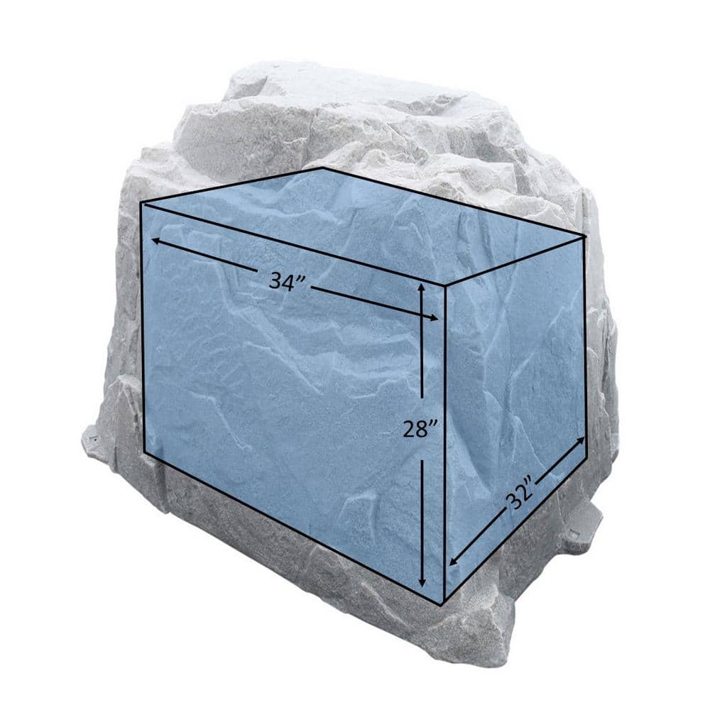 Extra Large Gray Fieldstone Artificial Rock Cover
