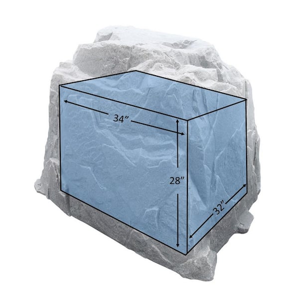 Dekorra - 60 in. L x 48 in. W x 41 in. H Extra Large Plastic Cover in Gray