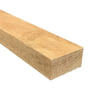 1 in. x 2 in. x Random Length S4S Oak Hardwood Board