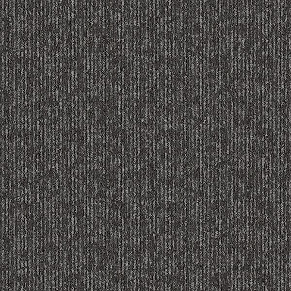 Aladdin Crescent Creek - Total Access - Gray Commercial 24 x 24 in. Glue-Down Carpet Tile Square (96 sq. ft.)