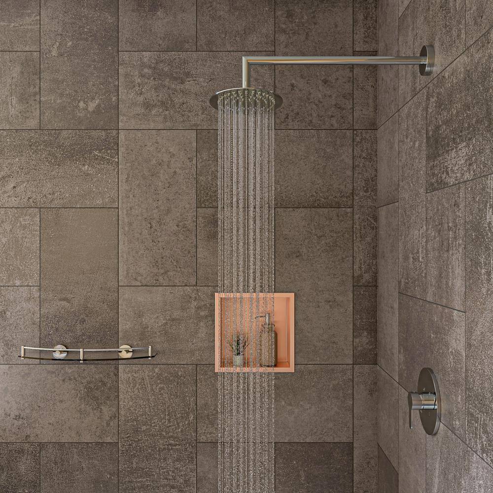 Brushed Copper Stainless Steel Wall Mounted Shower Niche