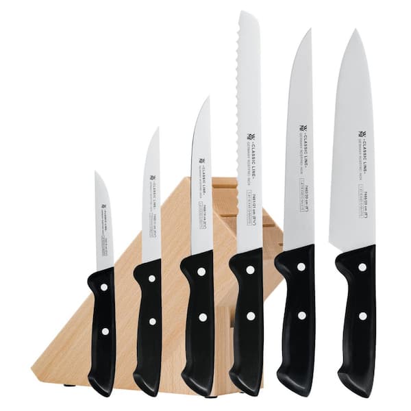 WMF Classic Line 7-Piece Knife Set (Vegetable, Utility, Bread, Chef's Knife)