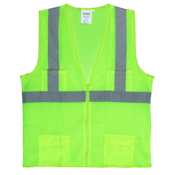 Cordova 2X-Large Lime Green High Visibility Class 2 Reflective Safety Vest