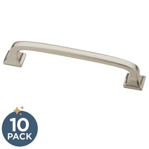 Franklin Brass 10-Pack Lombard 4 in. (102 mm) Classic Satin Nickel Cabinet Drawer Pulls