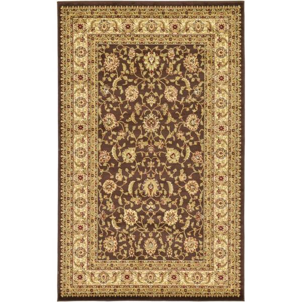 Unique Loom Voyage St. Louis Brown 5' 0 x 8' 0 Area Rug 3123699