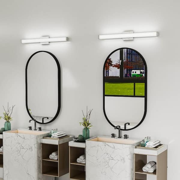 33 in. 1 Light Chrome LED Vanity Light Bar