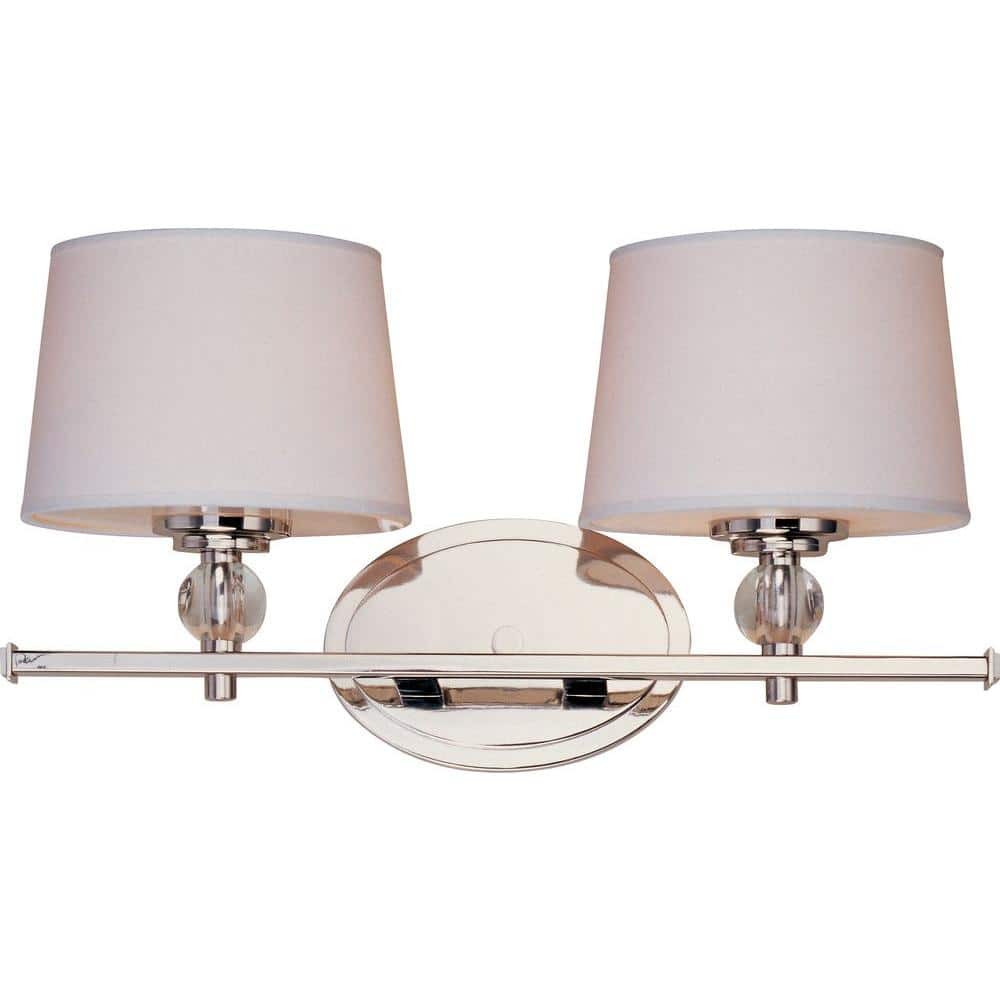 Rondo 2-Light Satin Nickel Bath Vanity price history on PriceWatchPro