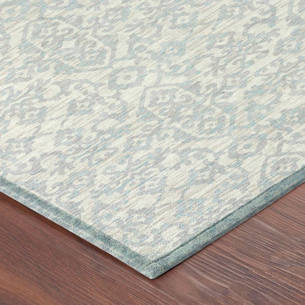 Chantille Machine Washable Indoor/Outdoor Abstract ACN2712 Ivory 2 ft. x 7 ft. Runner Rug