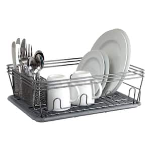 Better Chef White Countertop Dish Rack 98589240M - The Home Depot