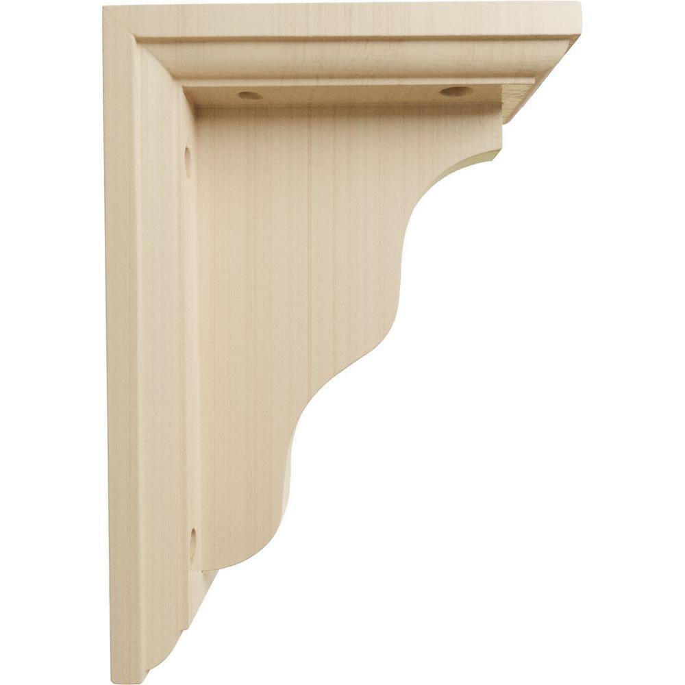 Hamilton 7" Natural Rubberwood Traditional Corbel Bracket