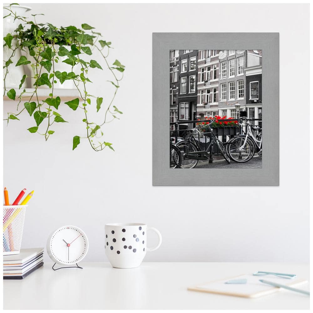 Classic 11x14 Silver Nickel Wall Picture Frame