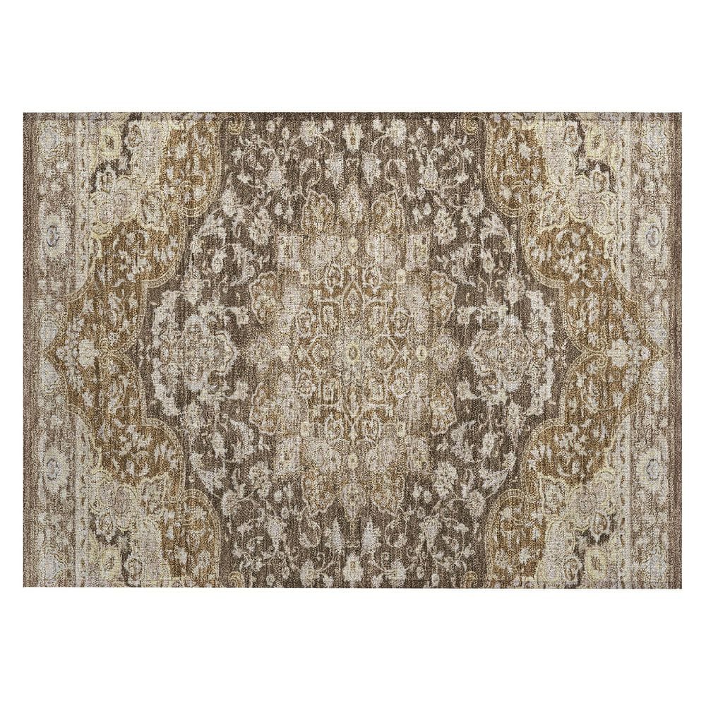 Chantille Machine Washable Indoor/Outdoor Abstract ACN2853 Chocolate 3 ft. x 4 ft. Area Rug price history on PriceWatchPro
