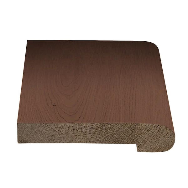 ASPEN FLOORING Holland 3/8 in. Thick x 2-3/8 in. Width x 78 in. Length Stair Nosing American Hickory Hardwood Trim
