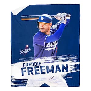 MLB Dodgers Freddie Freeman Silk Touch Sherpa Multicolor Throw