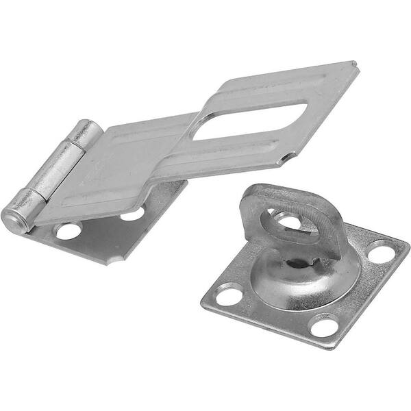 National Hardware 4-1/2 in. Zinc Plated Swivel Staple Safety Hasp