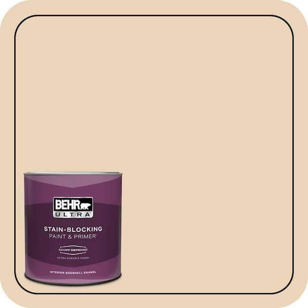 BEHR ULTRA 1 qt. #ECC-52-1 Nevada Sand Extra Durable Eggshell Enamel Interior Paint & Primer