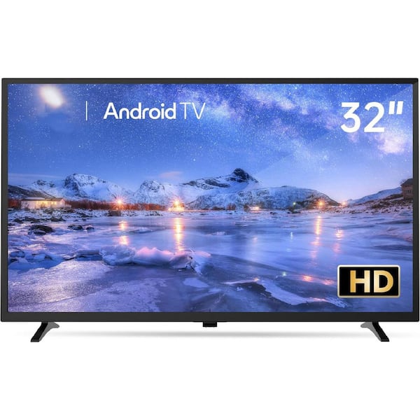 32 Inch Smart Monitor 720p HD Flat Screen Television with Google Play Google Cast Built-in WiFi Bluetooth 2025 Model