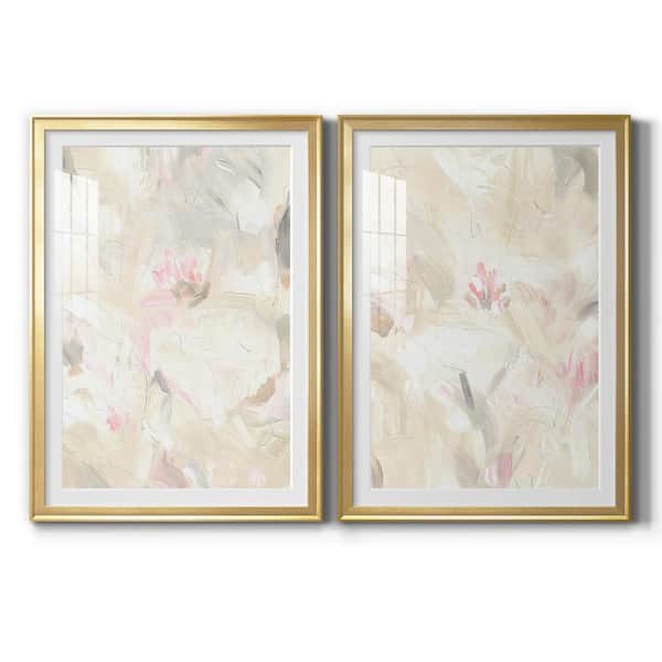 Wexford Home Soft Abstraction I by Wexford Homes 2 Pieces Framed Abstract Paper Art Print 30.5 in. x 42.5 in. .