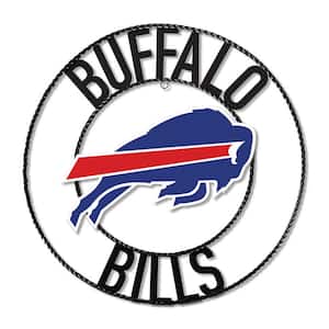 Buffalo Bills Pittsburgh Steelers Team Logo 24 in. Wrought Iron Decorative Sign