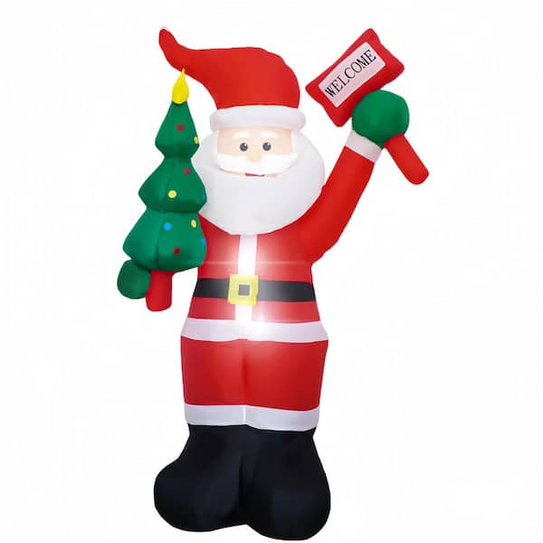 6 ft. Inflatable Santa Claus Decor with Built-in LEDs for Indoor Outdoor Yard Lawn Christmas Decorations (1-Pack)