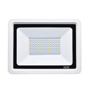 AMAX LIGHTING 180 Degree White Outdoor Integrated LED Wall Pack Light ...