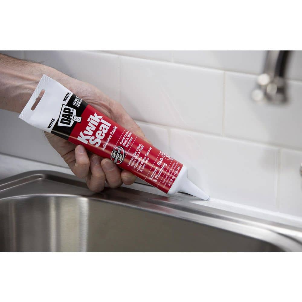 Bright White 5.5 oz Kitchen and Bath Adhesive Caulk