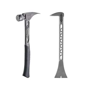 14 oz. TiBone Milled Face with Curved Handle with 8.5 in. Titanium Trimbar (2-Piece)
