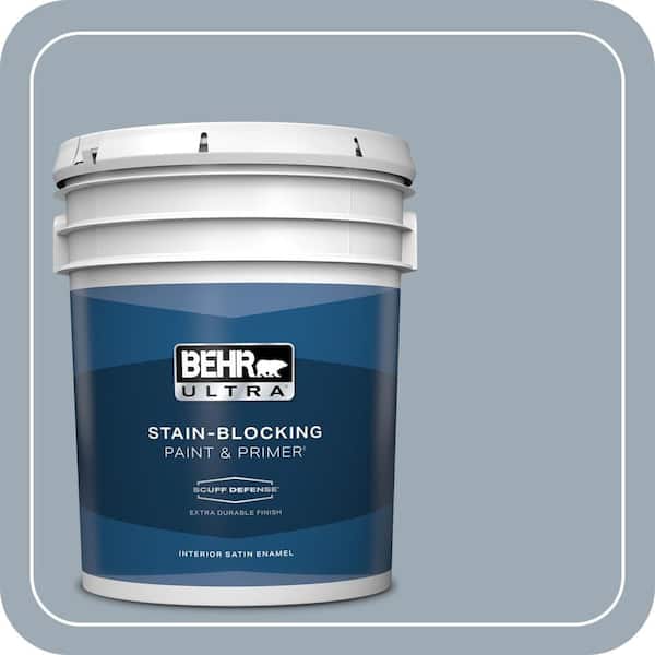 BEHR ULTRA 5 gal. #T13-6 Twilight Extra Durable Satin Enamel Interior Paint & Primer