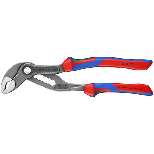 Heavy Duty Forged Steel 7-1/4 in. Cobra Pliers with 61 HRC Teeth and Multi-Component Comfort Grip