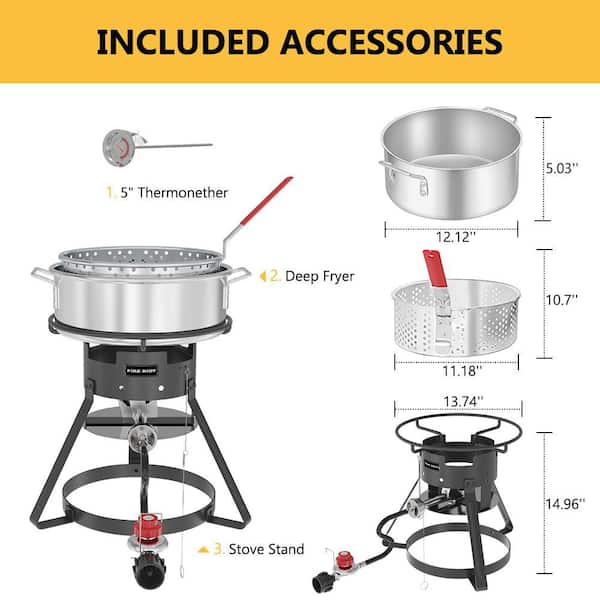 FIRE RIOT 10QT Fish Fryer Kit FR-HTK400-THD The Home Depot