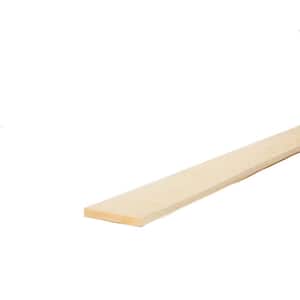 1 in. x 6 in. x 12 ft. Select Kiln-Dried Square Edge Whitewood Board