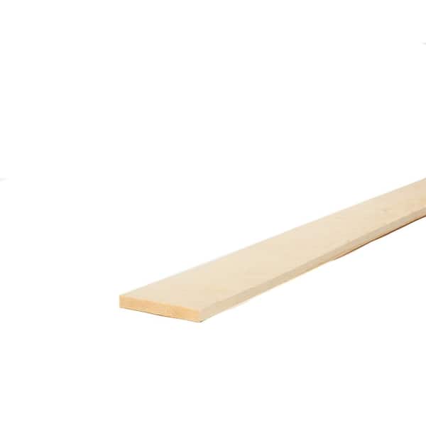 Unbranded 1 in. x 6 in. x 12 ft. Select Kiln-Dried Square Edge Whitewood Board