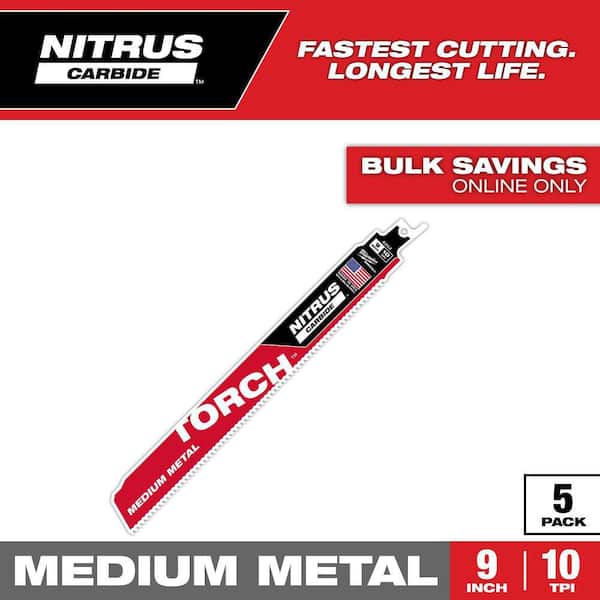 Milwaukee 9 in. 10 TPI TORCH Nitrus Carbide Teeth Medium Metal