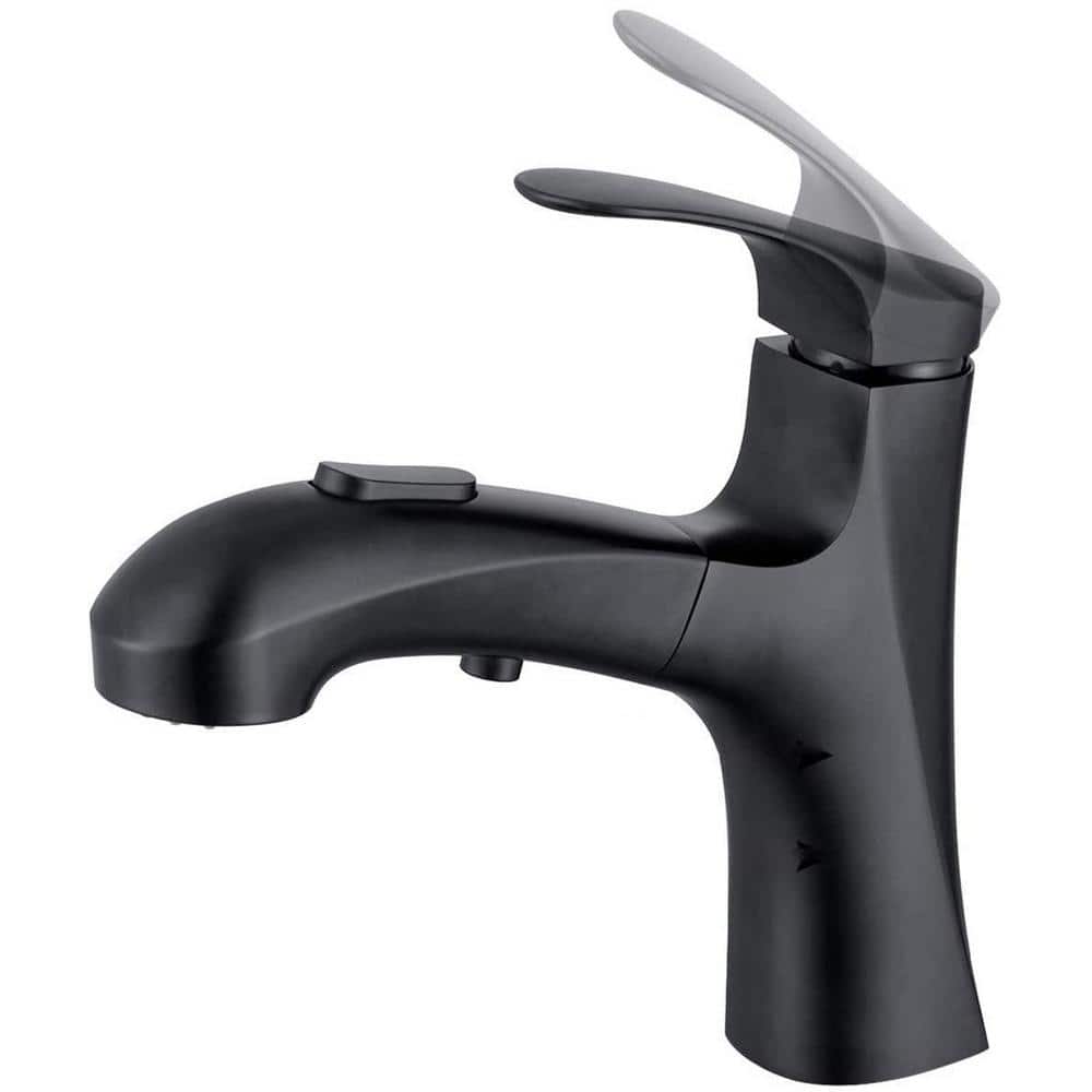 Commercial Metering Single Handle Bathroom Sink Faucet in Stainless Steel 1