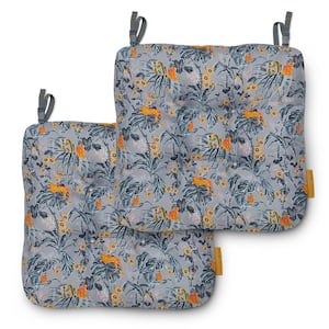 Toile dining outlet chair cushions