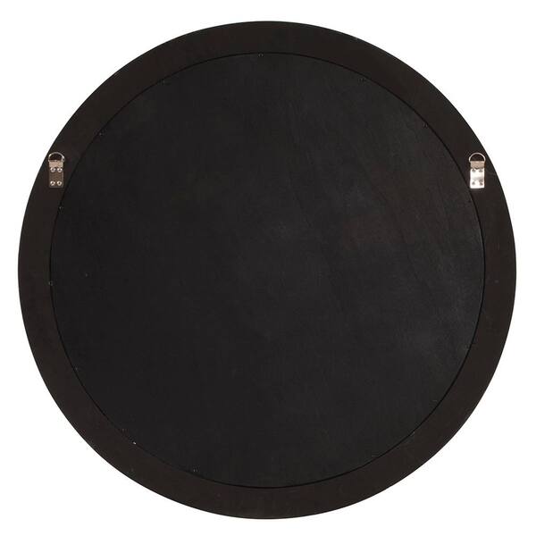 Marley Forrest - Medium Round Silver Leaf Beveled Glass Casual Mirror (36 in. H x 36 in. W)