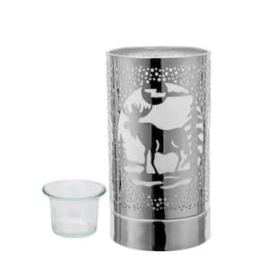 Silver Moose Touch Lamp, Essential Oil Diffuser and Wax Warmer